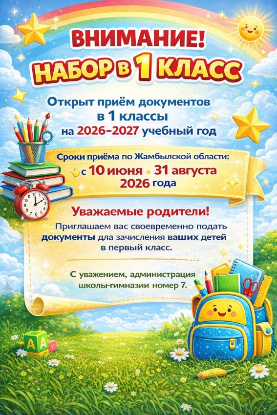 Набор в 1 класс